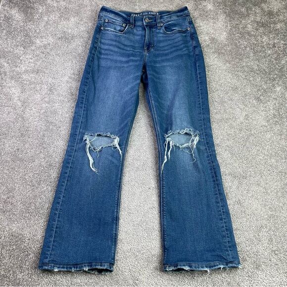 American Eagle 90’s Bootcut Jeans Women’s 4 Blue High Rise Medium Wash Denim - Picture 1 of 13